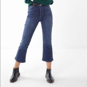 BDG Cropped High Rise Kick Flare Jeans